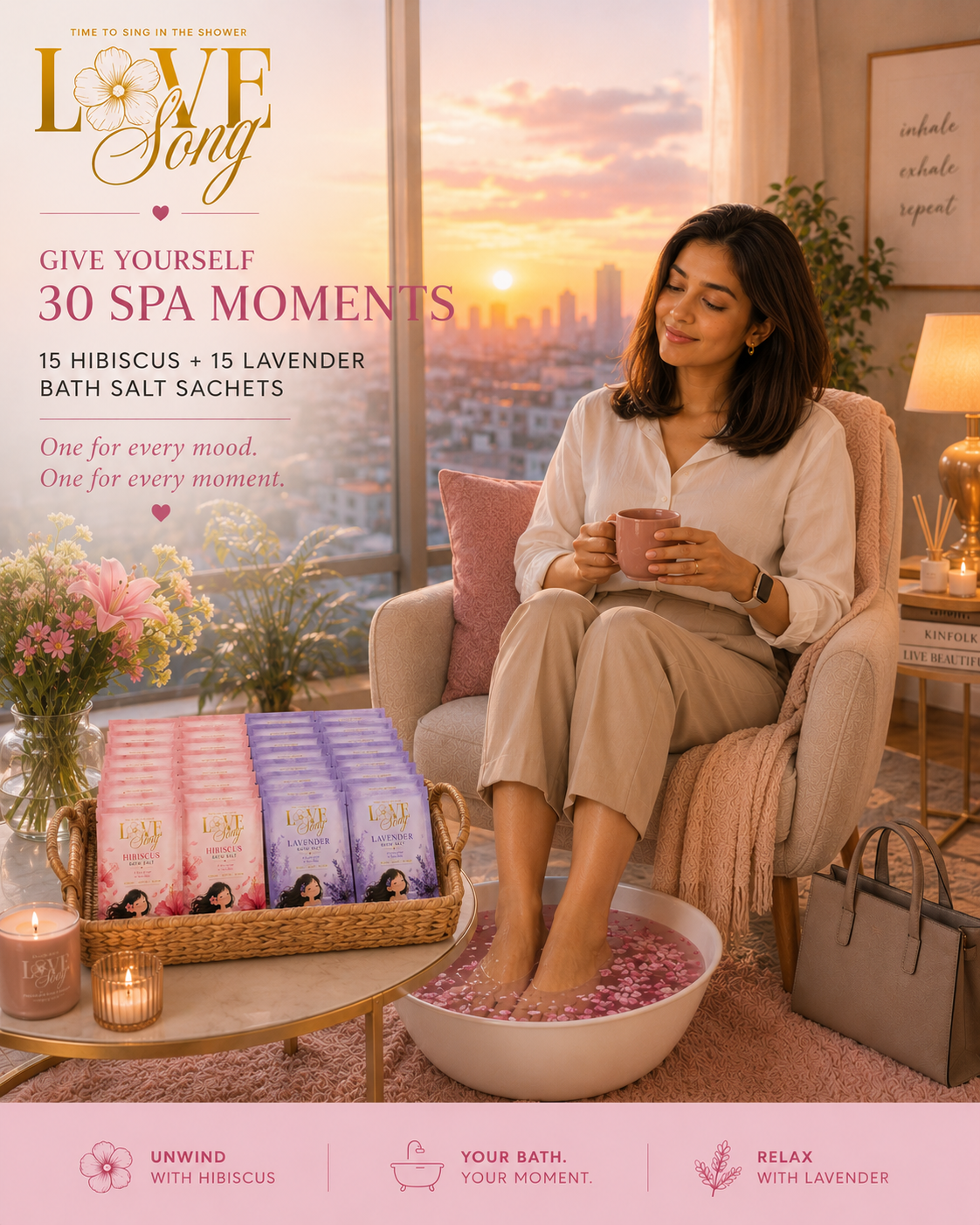 30 Spa Moments. One Love Song.