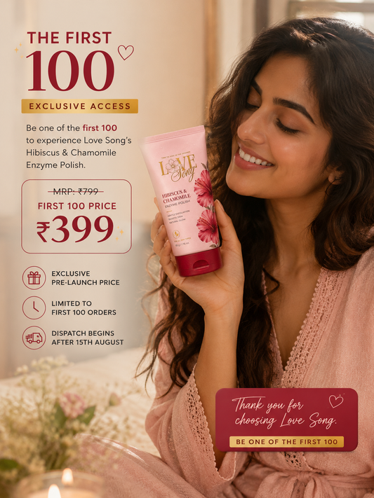 The First 100 — Hibiscus & Chamomile Petal Polish